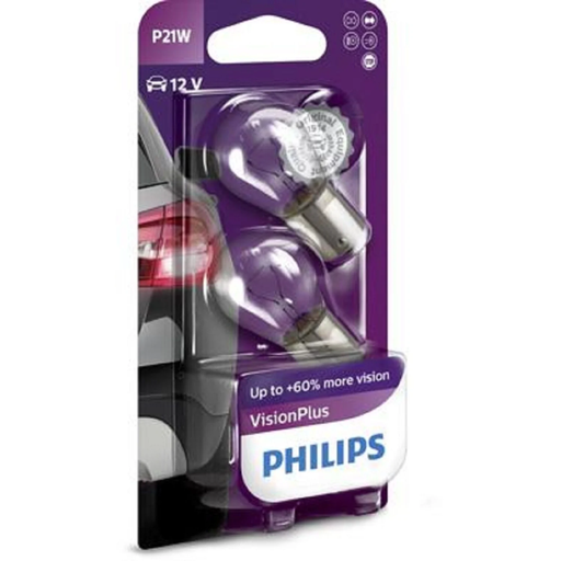 [8727900363180] PHILIPS Ampoule auto Stop P21W Vision Plus le lot de 2 ampoules