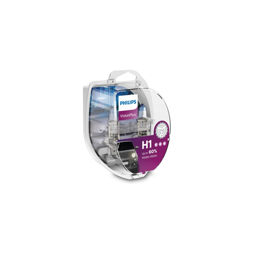[8727900363227] PHILIPS Ampoule De Phare, H1 Visionplus, X2
