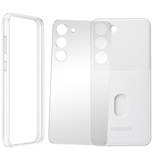 [8806094771220] SAMSUNG Case for Galaxy S23 Plus Interchangeable Back Card Holder White 90g