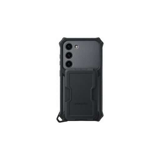 [8806094902037] SAMSUNG Coque Renforcée Avec Support Amovible Pour Galaxy S23 Gris Anthracite 0.09kg