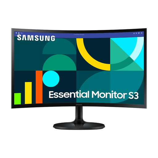 [8806095585321] SAMSUNG Monitor 24'' S24D364GAU Black VA 1920x1080 Curved 1800R 4ms 100Hz 16:9 250 cd/m² HDMI VGA Headphone Tiltable Stand VESA 75x75