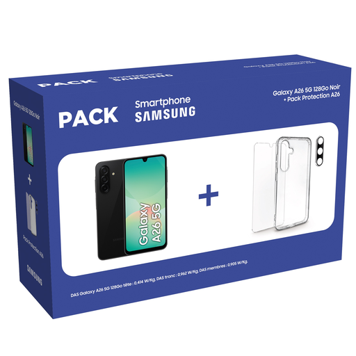 [8806097476795] SAMSUNG Smartphone Galaxy A26 128 Go Noir + protection 5G