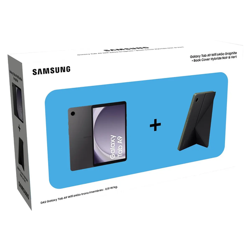 [8806097742067] SAMSUNG Tablette Tab A9 64Go + Coque