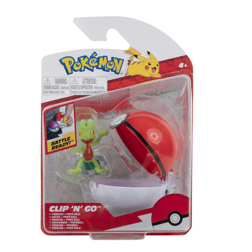 [0889933950572] JAZWARES Pokemon Clip 'N' Go Figurine + Pokeball (Assortiment)