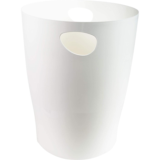 [9002493032323] EXACOMPTA Ecobin Office Waste Bin White 15 L (Pack of 8)