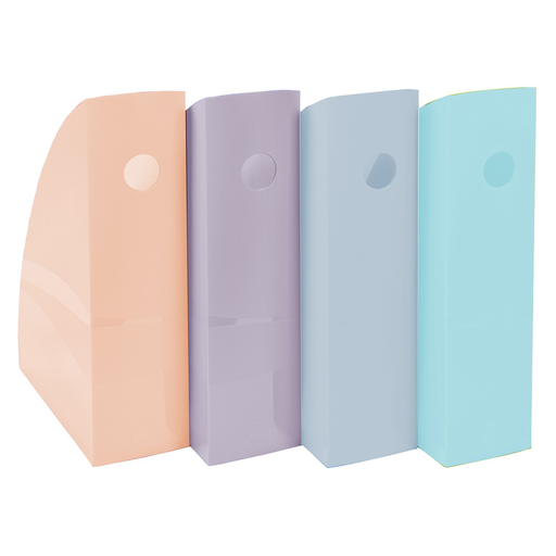 [9002493111578] EXACOMPTA Mag-Cube Magazine File 85mm Spine 266X328X305 Translucent Polypropylene Blush - 1 unit