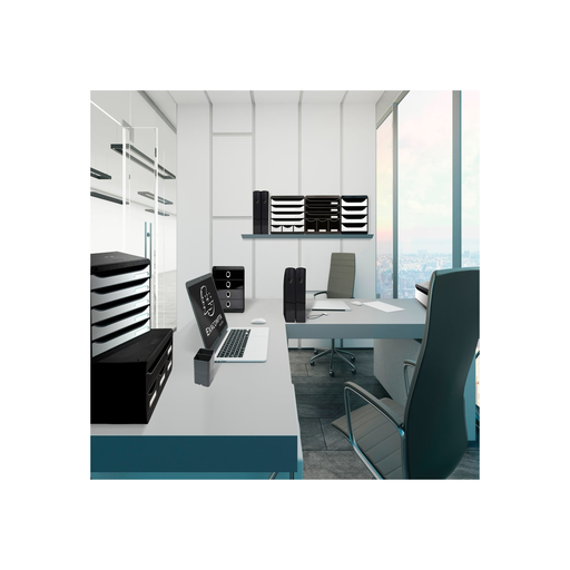 [9002493423756] EXACOMPTA Store-box Office Drawer Set 7 Drawers Glossy Black