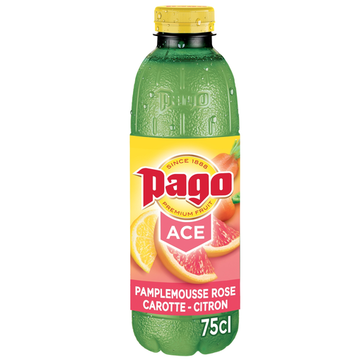 [9002515601285] PAGO Pink grapefruit, carrot and lemon ACE juice 0.75 L