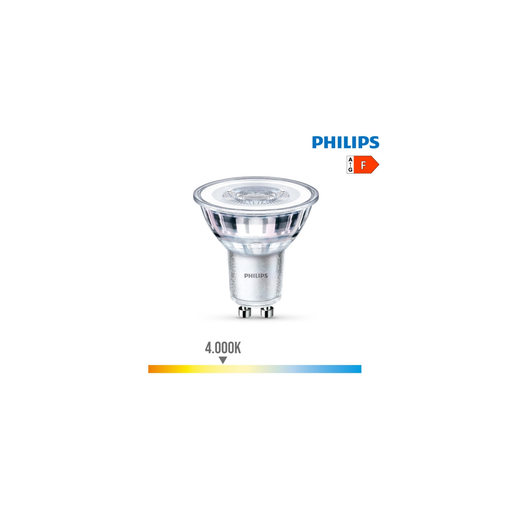 [9290012182615] PHILIPS Spot Led Gu10 4,6w Dicroïque 4000k