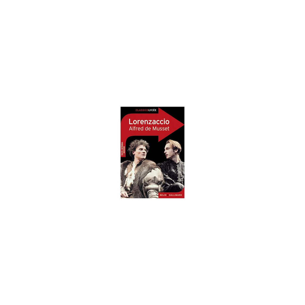 BELIN Lorenzaccio Classicolycée Paperback Black Red White 12.5×17.5×1.0cm