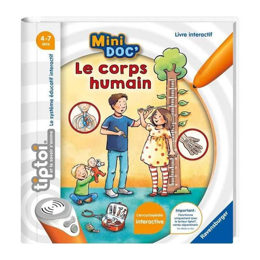 [9783380990192] RAVENSBURGER Tiptoi Livre interactif Mini Doc' Le corps humain 4 ans