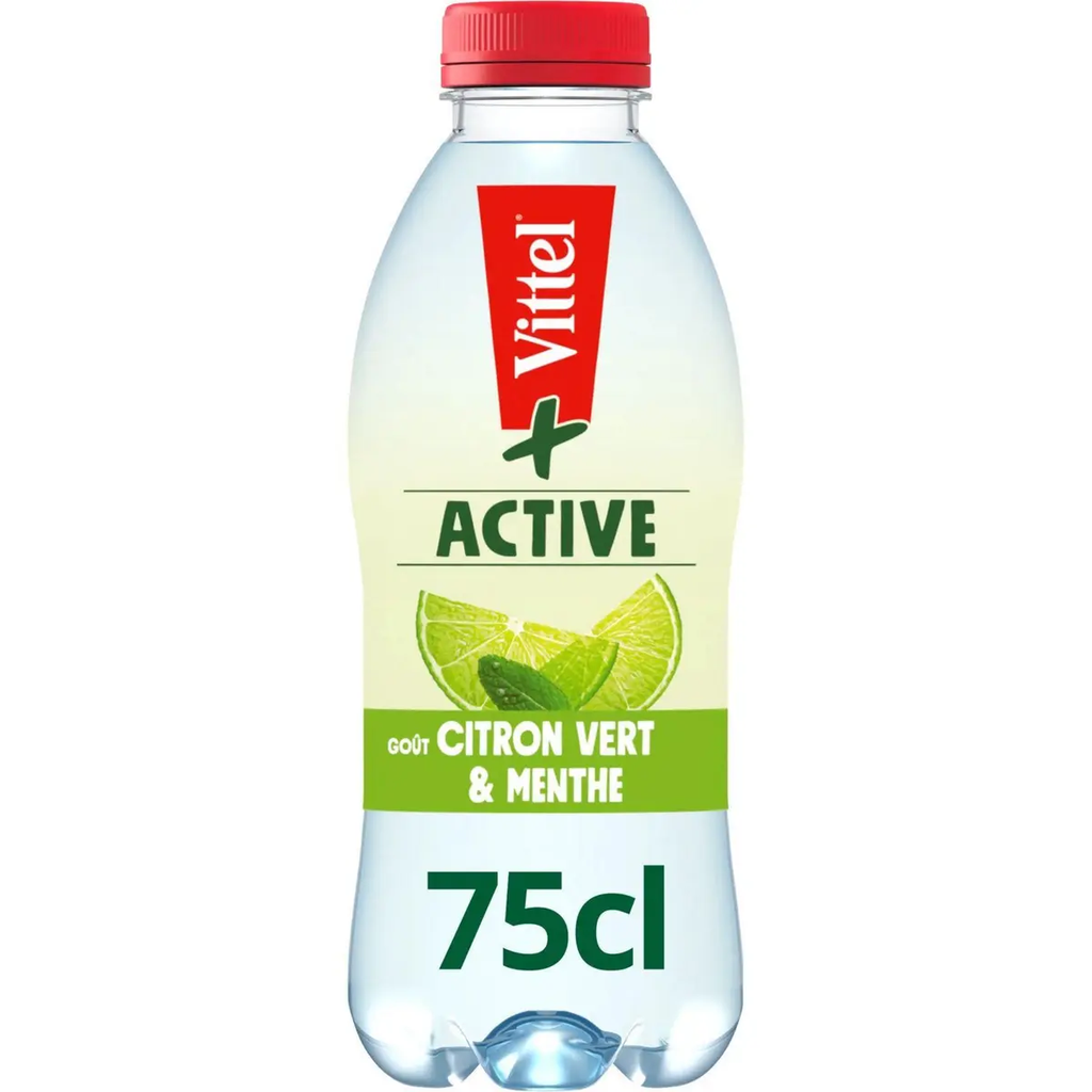 VITTEL Active + Mineral water lime and mint flavor 0.75 L