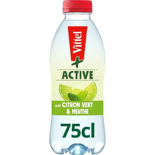 [9990003998149] VITTEL Active + Agua mineral sabor lima y menta 0.75 L