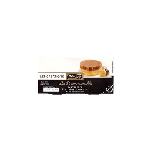 [3250391953189] PATURAGES Chestnut Cream Tartlet 160 g