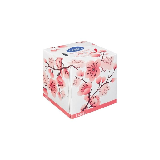 [3250391955213] LABELL Mouchoirs Boîte Cubique Adulte 3 Plis x60