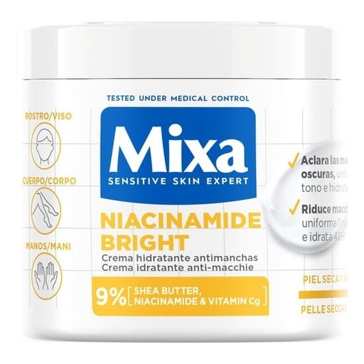 [3600551164489] Mixa Cica Mixa Body Niacinamide Bright Anti-Stain Cream 400 ml