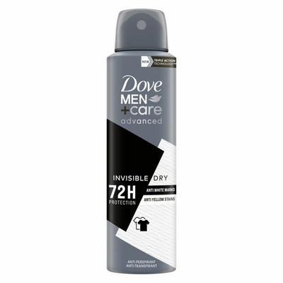 [8720181284342] Dove Deodorant Spray Men+ Care Invisible Dry 150ml