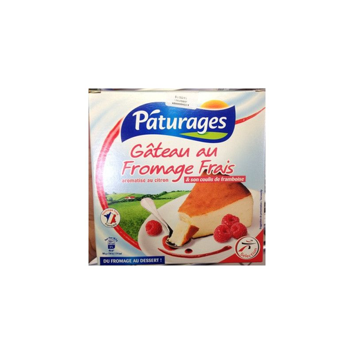 [3250391992546] PATURAGES Fresh Cheese Cake Lemon Raspberry Coulis 350 g
