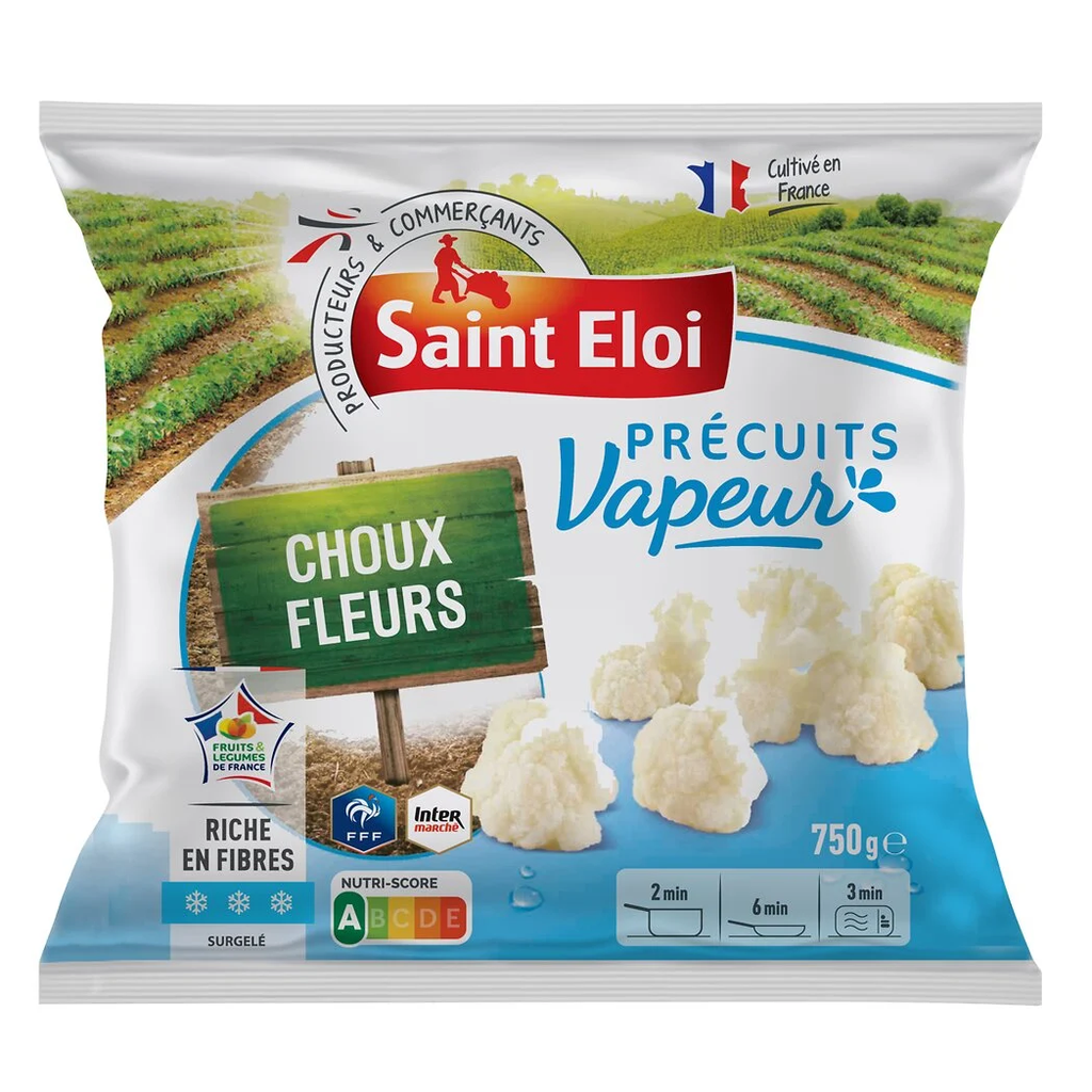 SAINT ELOI Couve-flor pré-cozida a vapor 750 g