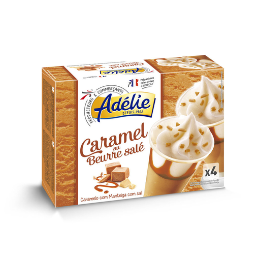 [3250392009441] ADÉLIE Helado de caramelo a la mantequilla salada 4 unidades