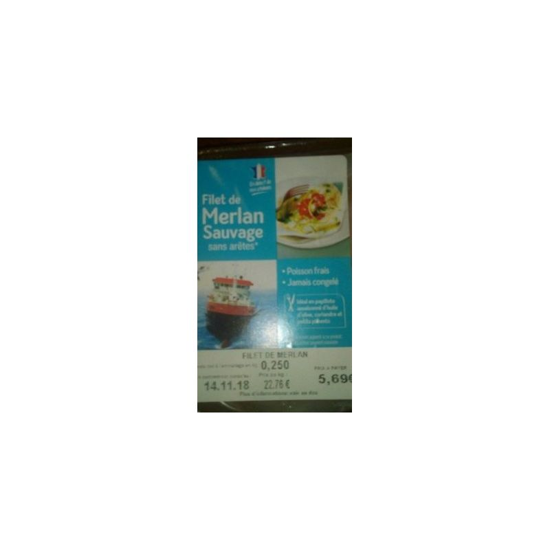 SELECTION INTERMARCHE Filete de Pescada sem Espinhas 250 g