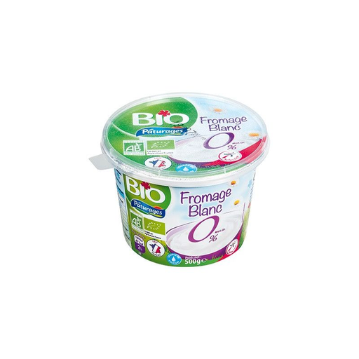 [3250392049881] PATURAGES Organic Fat-Free Fromage Blanc 500 g