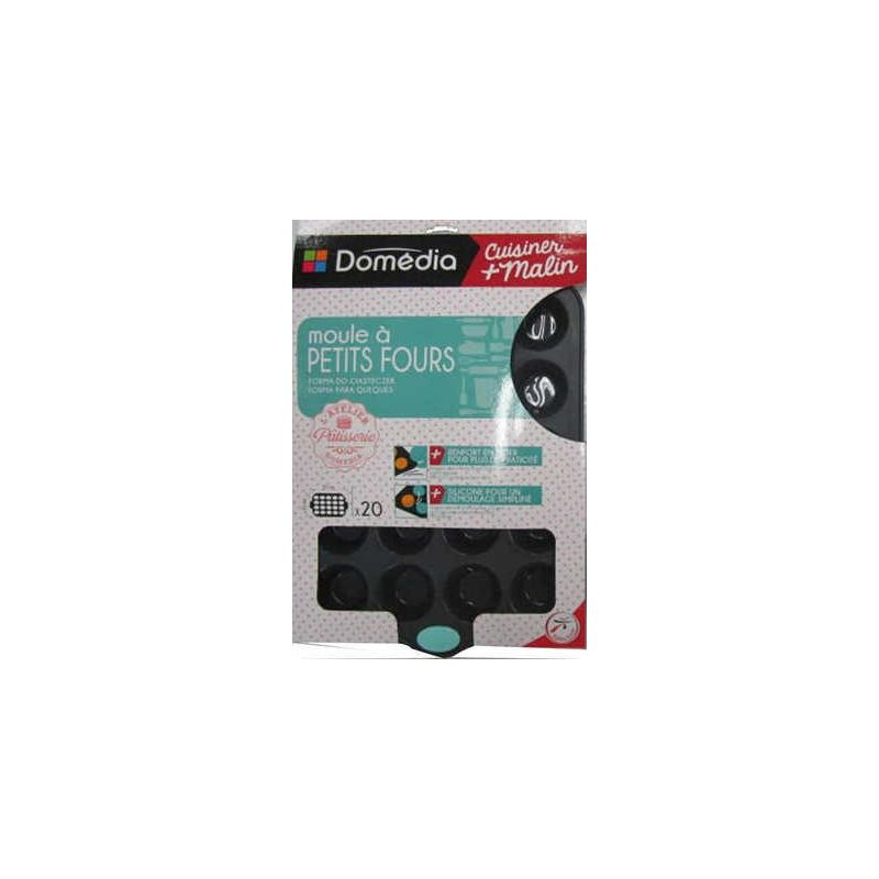 DOMEDIA Grey silicone baking molds x20