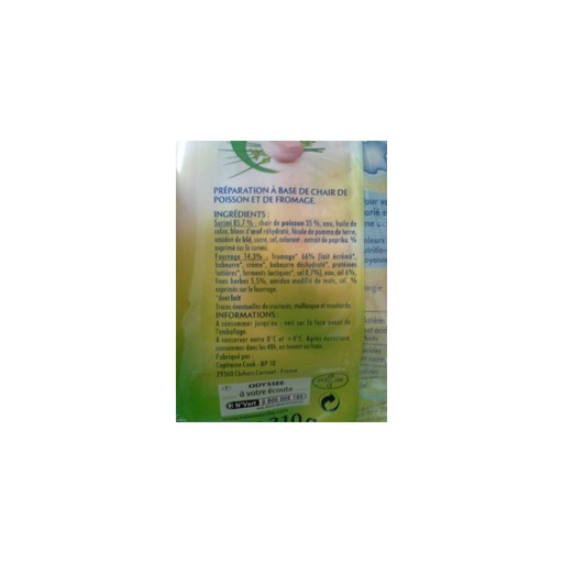 [3250392063788] ODYSSEE ODYSS Surimi Sticks Garlic and Herbs 210 g