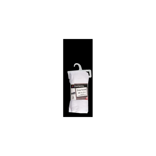 [3250392075118] DOMEDIA Jersey Fitted Sheet 140X190 White