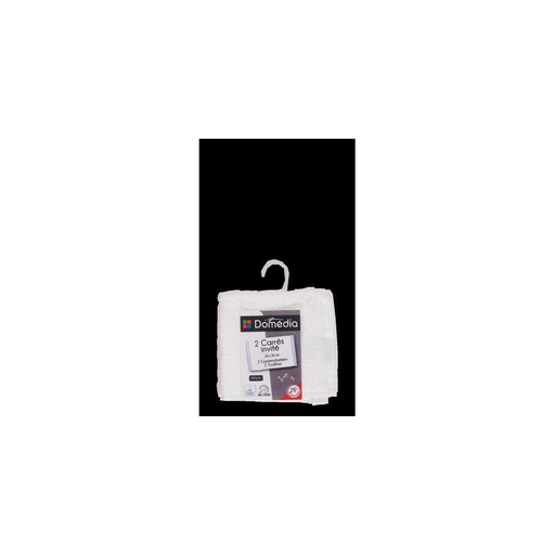 [3250392137083] DOMEDIA Lot de 2 serviettes invité Blanc