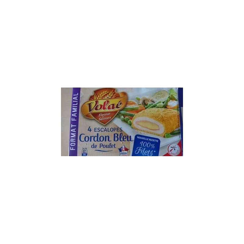 VOLAÉ Cordon bleu viande de poulet et dinde 400 g