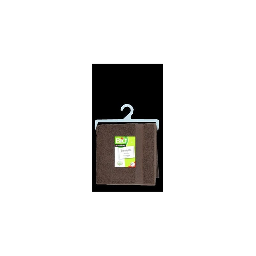 [3250392211943] DOMEDIA Serviette de bain 50x100 cm Bio Choco