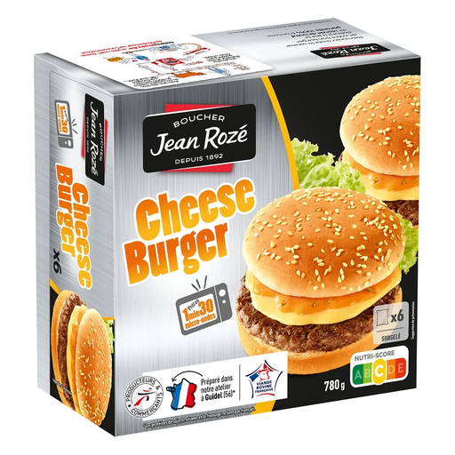 [3250392243487] JEAN ROZÉ Cheese Burger 6 780 g