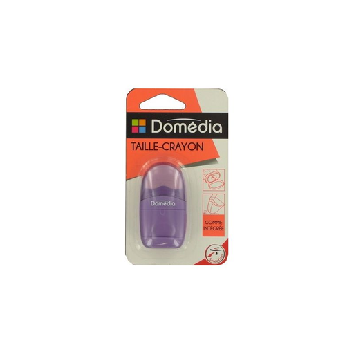 [3250392272456] DOMEDIA Taille-crayon avec gomme capsule