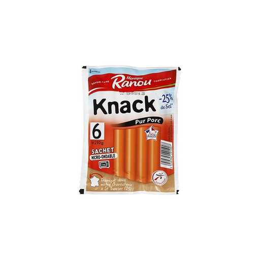 [3250392291907] JEAN ROZE Knack Pork Sausages 210 g