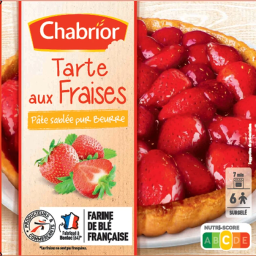 [3250392428853] CHABRIOR Tarte aux fraises 490 g