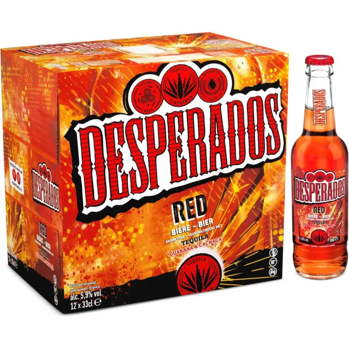 Bière Desperados Red Bouteille 5,9% 24X33Cl