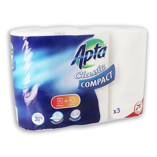 [3250392831547] APTA Essuie-tout Classic Compact 3 rouleaux