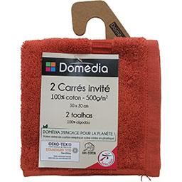 [3250392944902] DOMÉDIA Guest towels 100% cotton 30 x 30cm, Rust 2