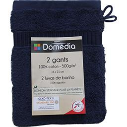 DOMÉDIA 100% Cotton Gloves 16 x 21 cm Navy 2 gloves