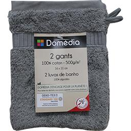 DOMÉDIA 100% Cotton Gloves 16 x 21cm, Grey (Pack of 2)