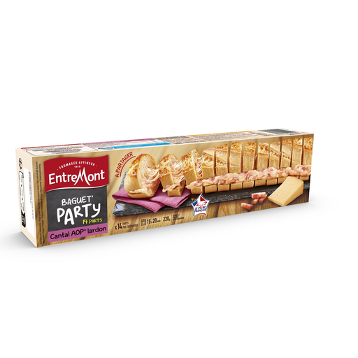 [3251515911009] ENTREMONT Baguet'party cantal bacon 220 g