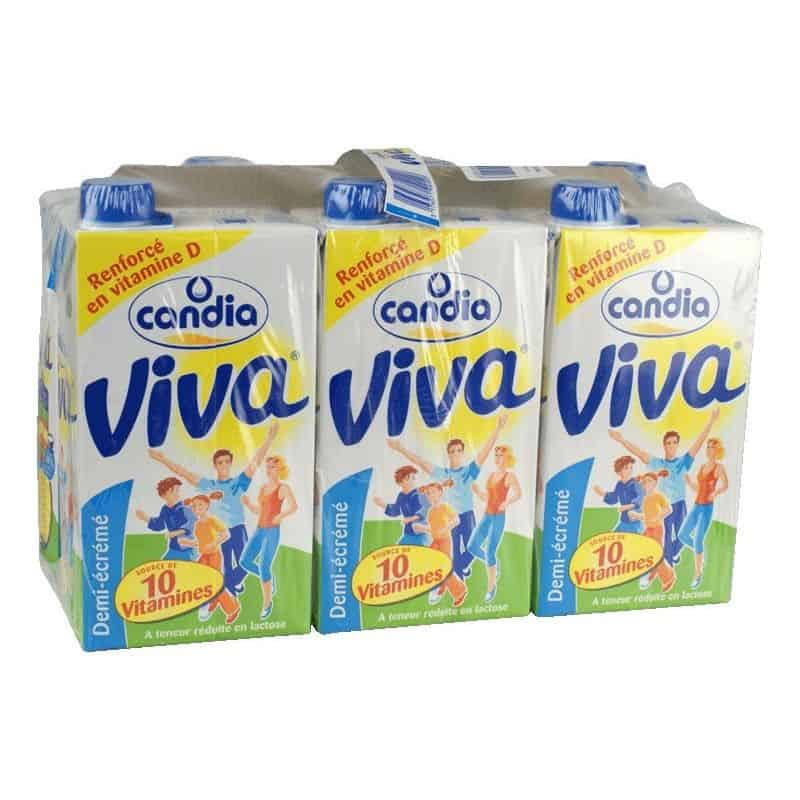 CANDIA Leche Semidesnatada Viva 1 L