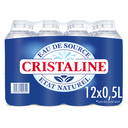 CRISTALINE Eau de source plate 12 x 50 cl