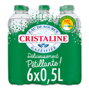 CRISTALINE Sparkling Spring Water 6 x 50 cl