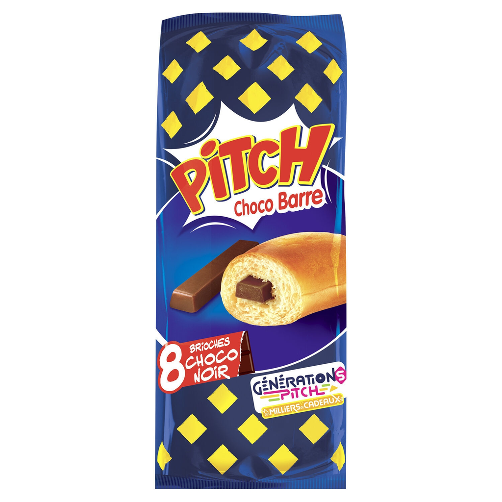 PITCH Brioches barra chocolate negro 8x38,75g