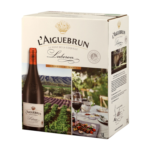 [3256817003674] LES CAVES AMEDEE Vino Tinto Côtes Du Rhône Lubéron 3 L