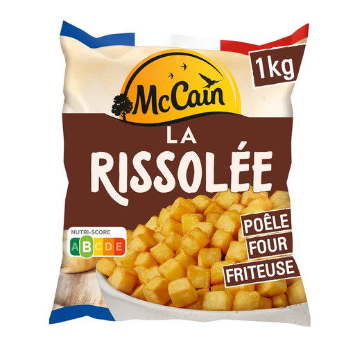 [3256830002920] MCCAIN La Rissolée Potato Cubes 1 kg
