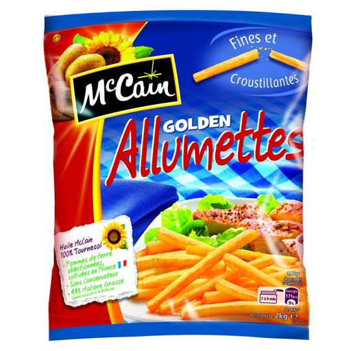 [3256830003705] MAC CAIN Golden Matchstick Fries 2 kg