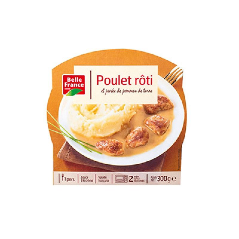 BELLE FRANCE Roasted Chicken and Mashed Potatoes Microwaveable Tray 300 g